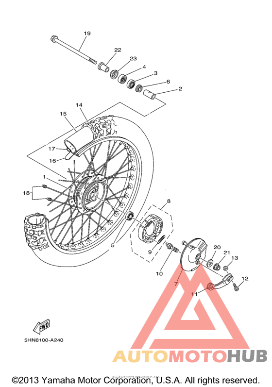 Переднее колесо