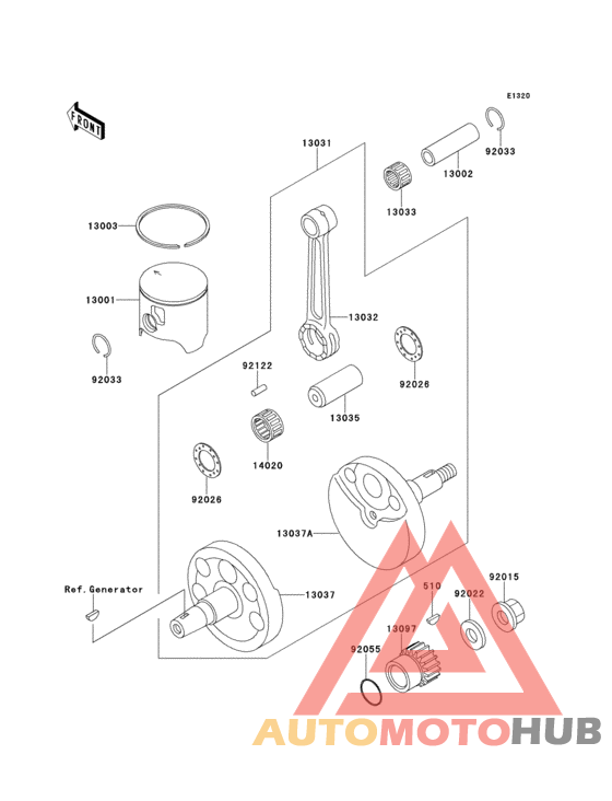 Crankshaft/piston