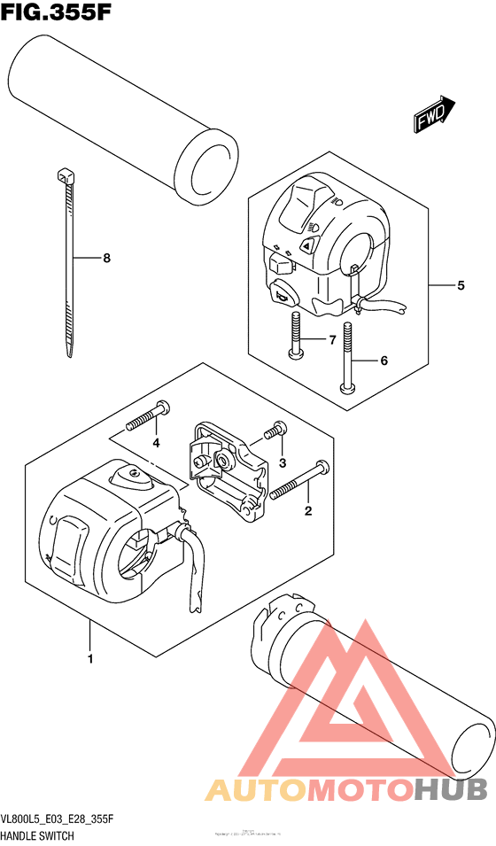Handle Switch (Vl800Bl5 E28)