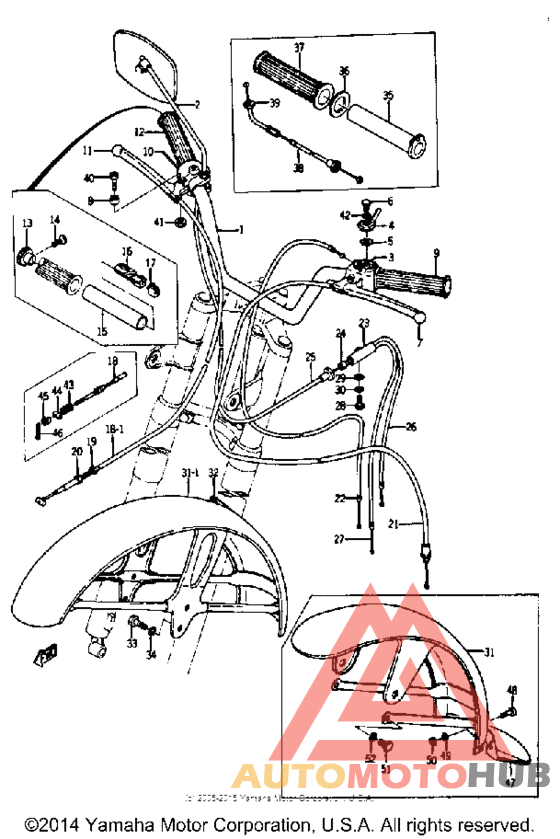 Handle - front fender