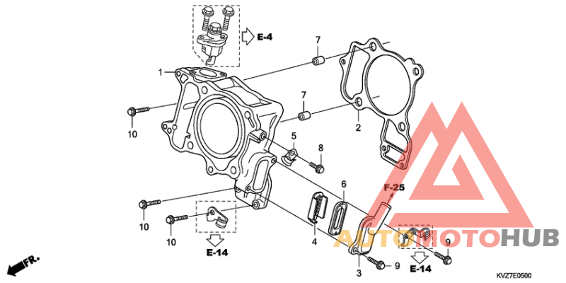 Cylinder/reed valve