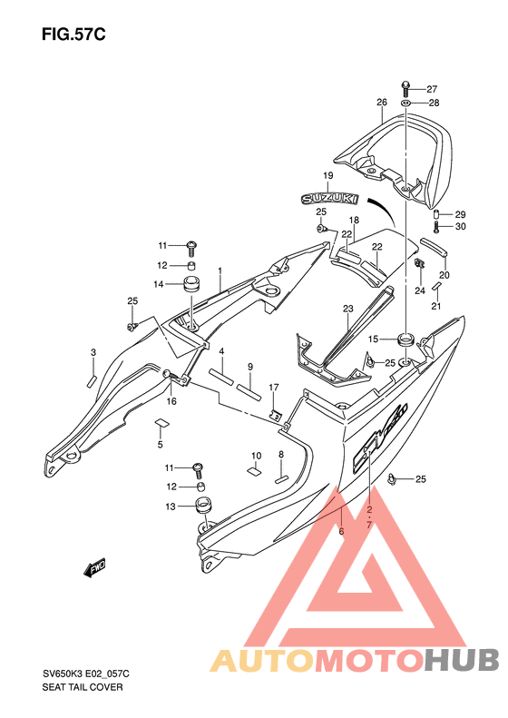 Обтекатель сидения