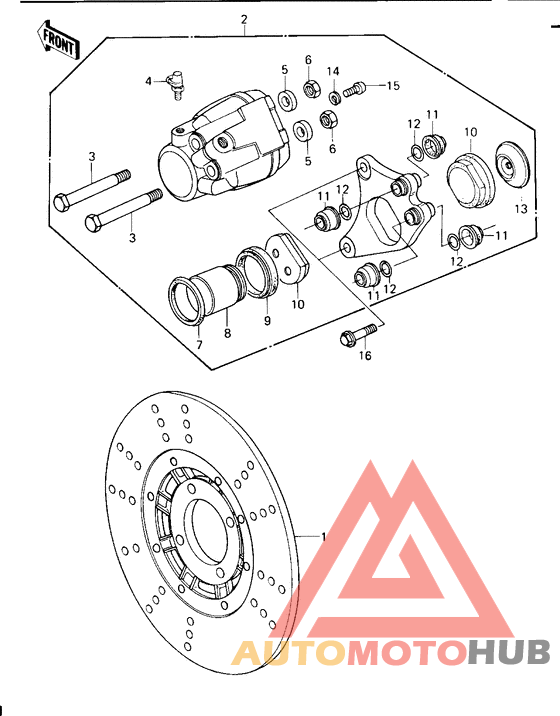 Передний суппорт