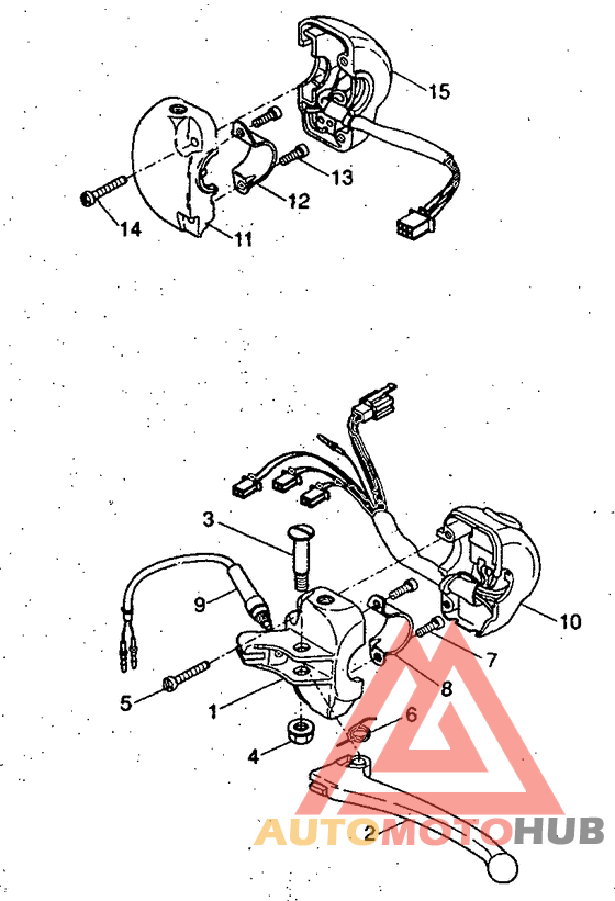 Handle switch. lever