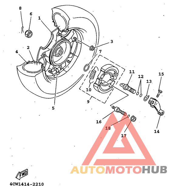 Переднее колесо