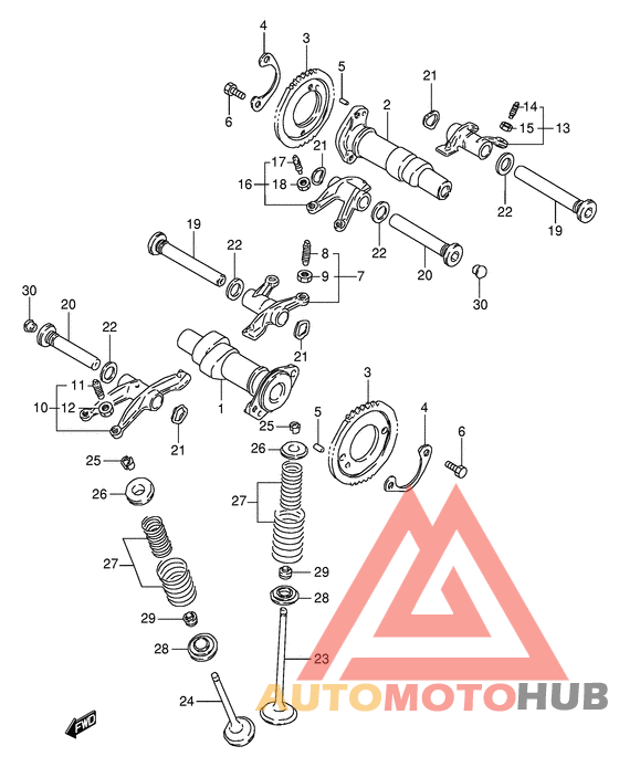 Распредвал -клапана