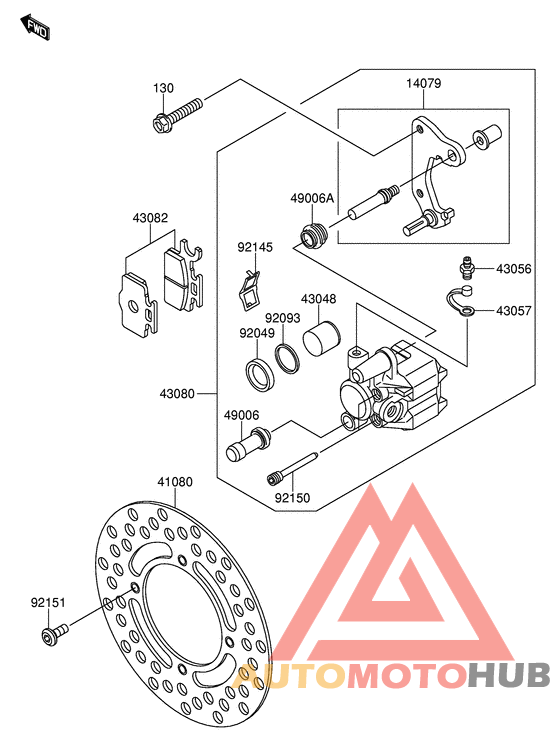 Передний суппорт