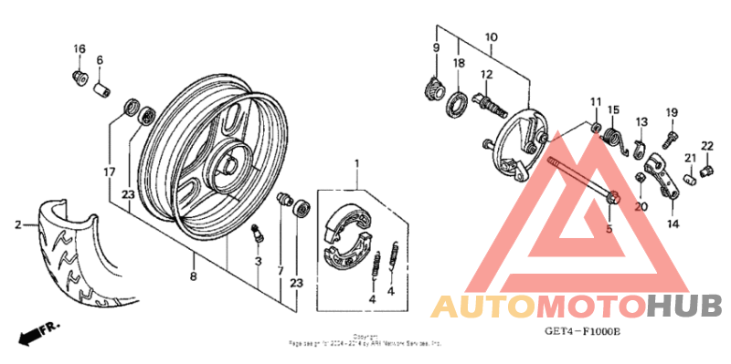 Переднее колесо