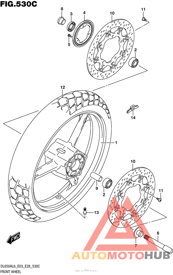 Front Wheel (Dl650Al6 E03)