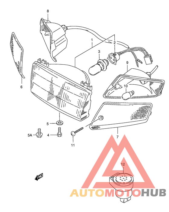 Headlamp - front turn signal