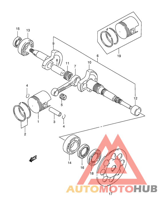 Вал коленчатый
