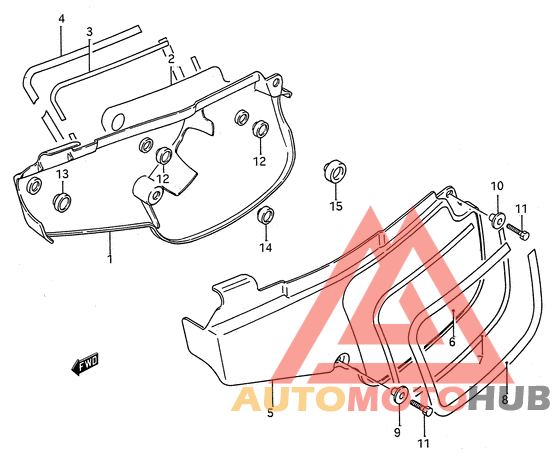Обтекатель задний
