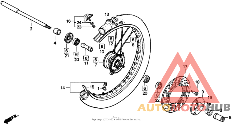 Front wheel 90-91