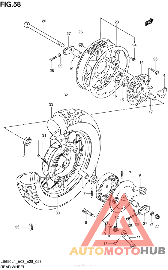 Переднее колесо