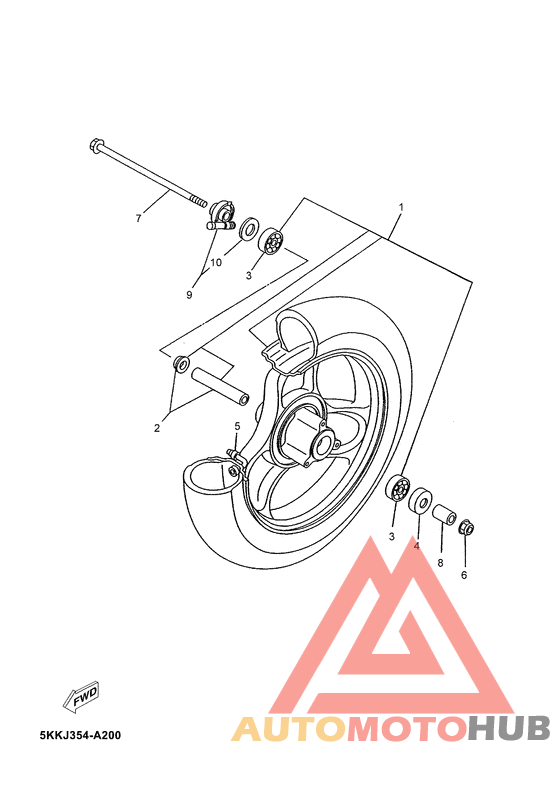 Переднее колесо