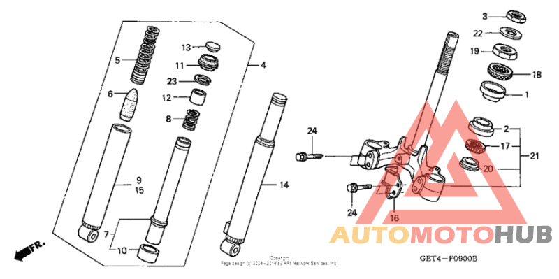 Front fork + front cushion