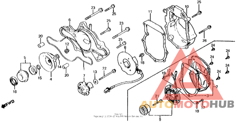 Water pump + c.d.i. pulser