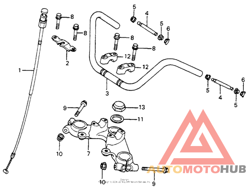 Handlebar + top bridge