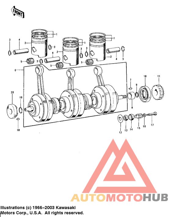 Crankshaft/pistons