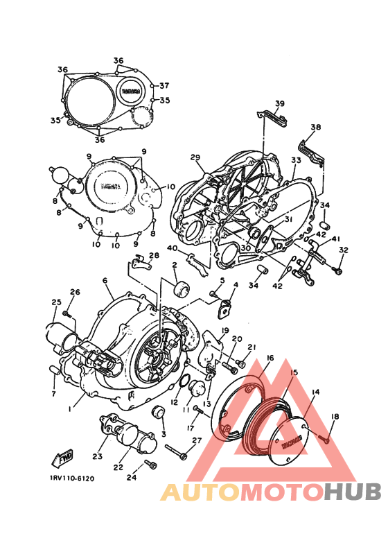 Crankcase cover ass`y  (v