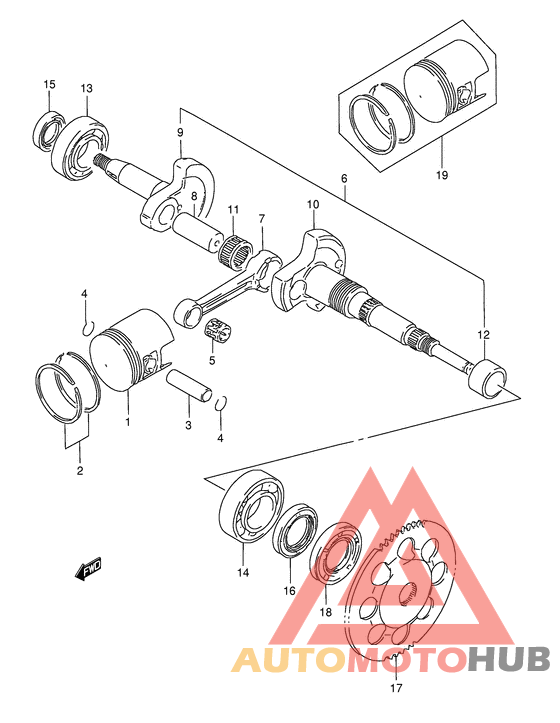 Вал коленчатый