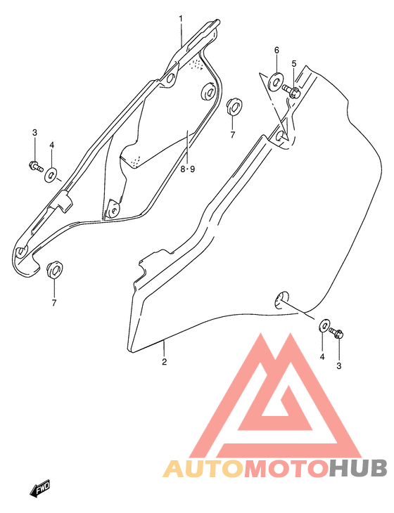 Обтекатель задний