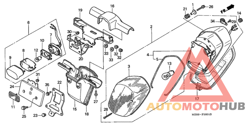 Taillight unit ass`y