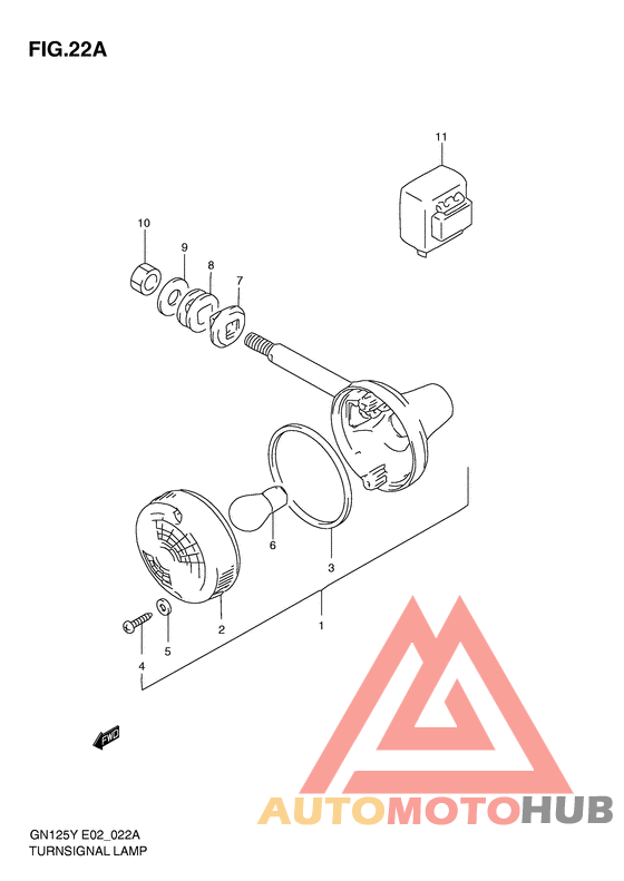 Front turn signal lamp