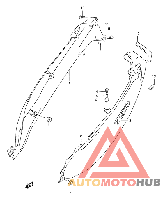 Обтекатель задний
