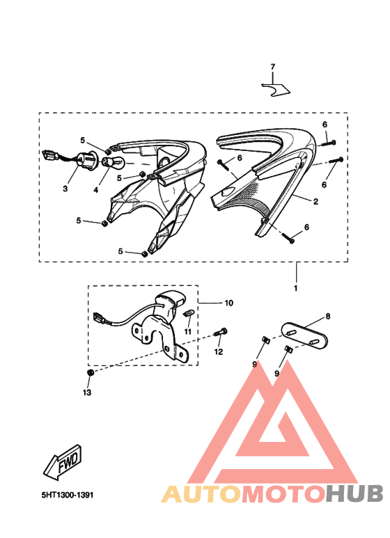 Taillight unit ass`y