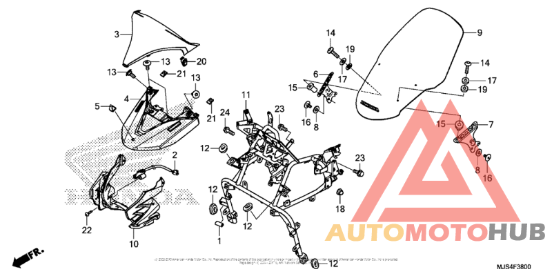 Windscreen + Front Garnish