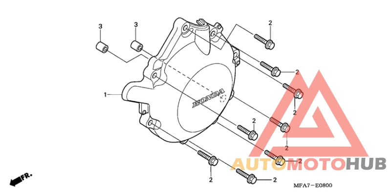 A.c. generator cover