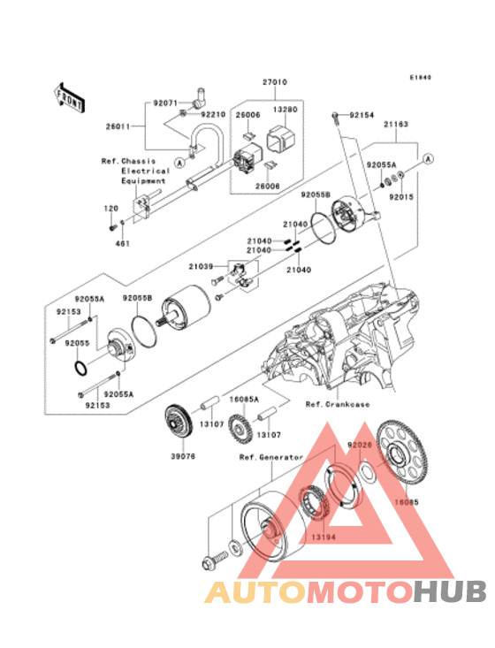 Starter motor/starter clutch