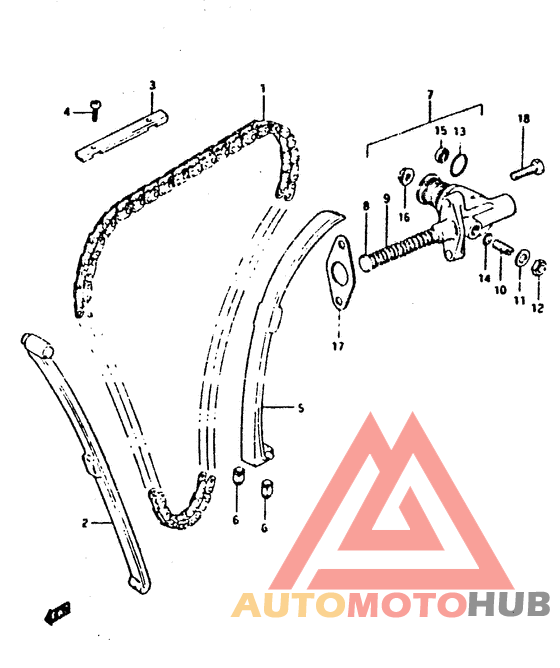 Держатель направляющей