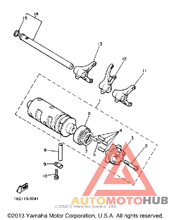 Shift cam-fork