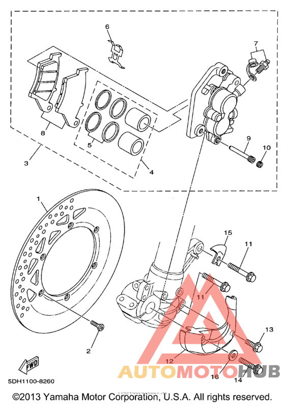 Передний суппорт