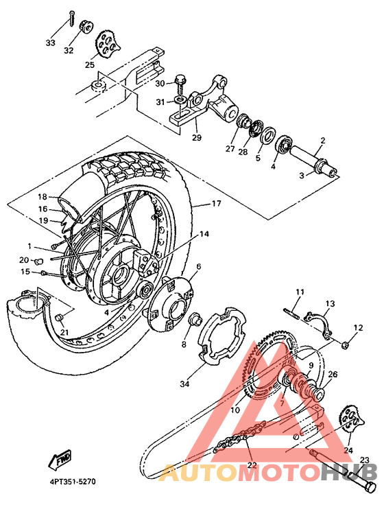 Переднее колесо