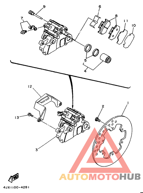 Задний суппорт