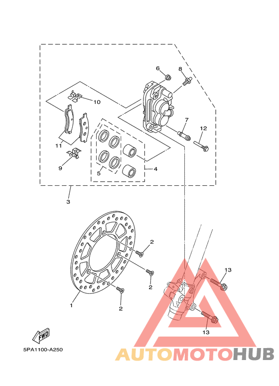 Передний суппорт