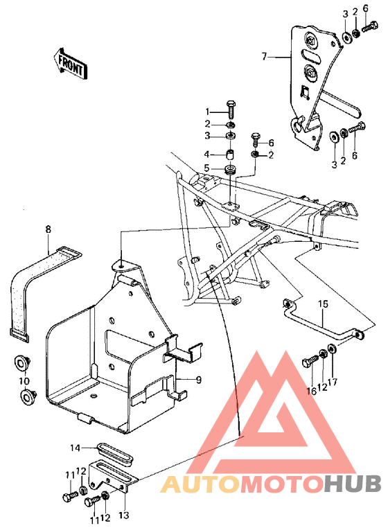 Battery case/electro bracket