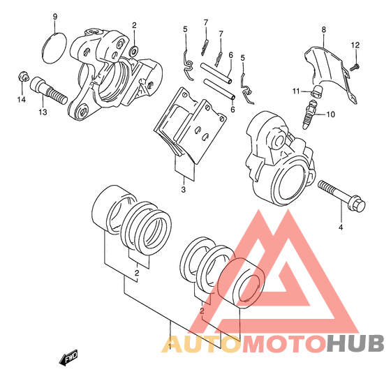 Передний суппорт