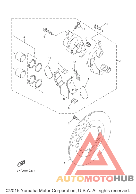 Передний суппорт