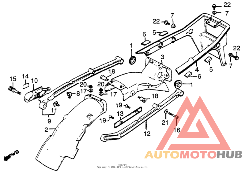 Задний бампер