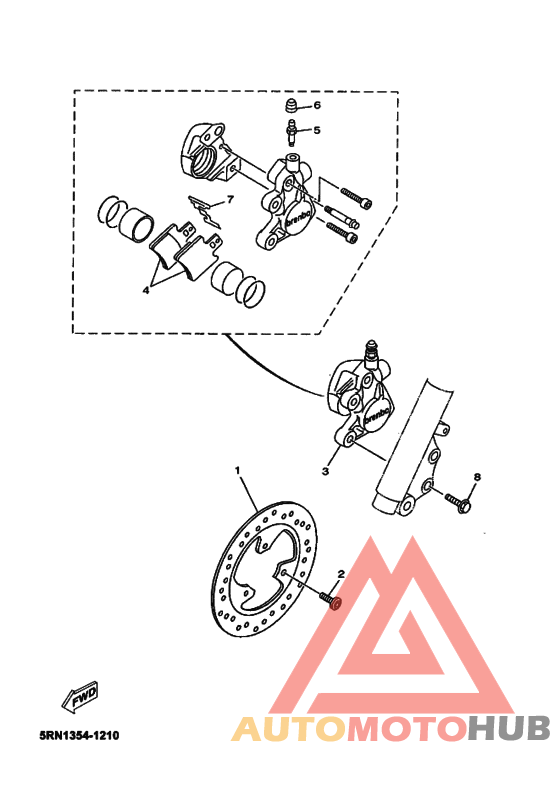 Передний суппорт
