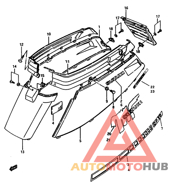Обтекатель задний