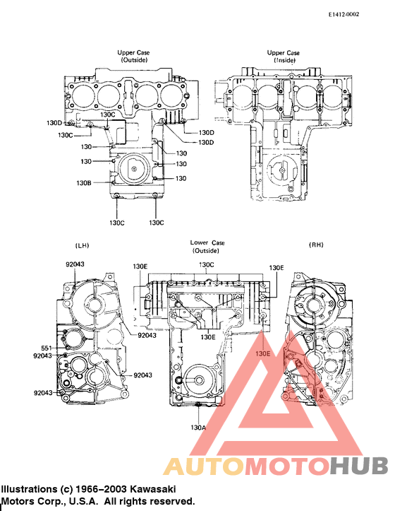 Crankcase bolt & stud pattern