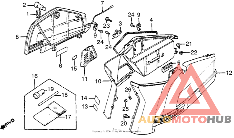 Trunk lid + body cover + tools