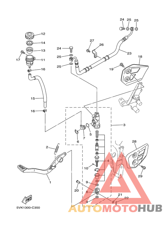 Задний торм цилиндр