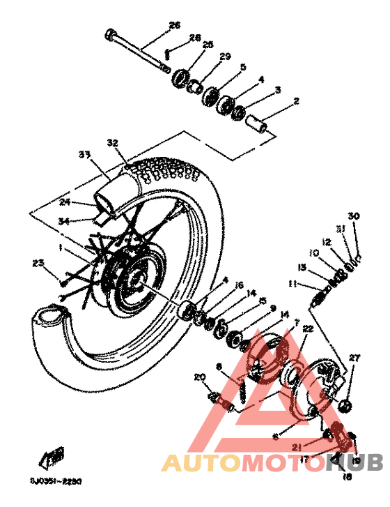 Переднее колесо