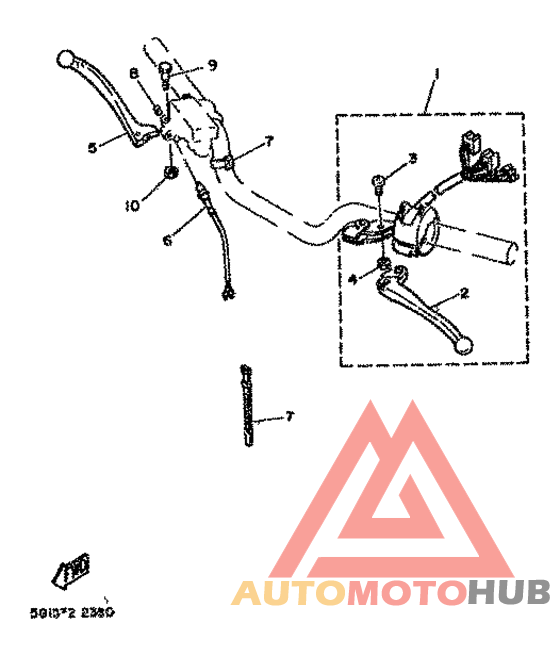 Handle switch. lever